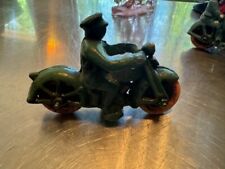 VINTAGE HARLEY DAVIDSON REPLICA XONEX CAST IRON MOTORCYCLE WITH RIDER picture