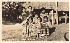 Seminole Indian Children in Florida FL Box of Popcorn c1940 Real Photo RPPC picture