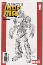 Ultimate Iron Man #1 Bryan Hitch Sketch Variant Cover Marvel Comics (2005) picture