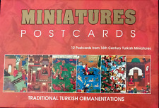 TURKEY OTTOMAN MINIATURES 12 POSTCARDS TRADITIONAL TURKISH ORMANENTATIONS UNUSED picture