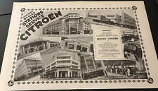 1933 Citroen Service Stations - Vintage Original French 2-Page Print Ad Wall Art picture