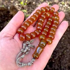 Antique Islamic Misbaha German Old bakelite rosary, 65 g Rare. picture