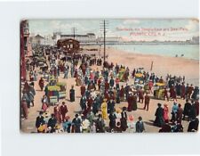 Postcard Boardwalk The Steeplechase & Steel Piers Atlantic City New Jersey USA picture