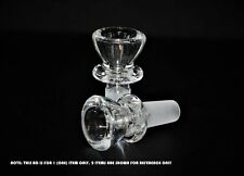 14mm NY THICK CLEAR Glass Slide Bowl THICK Tobacco Slide Bowl 14 mm male picture