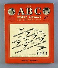 ABC WORLD AIRWAYS GUIDE DECEMBER 1948 JANUARY 1949 TIMETABLE AEROFLOT QEA CNAC picture
