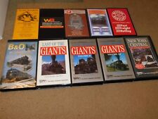 VHS LOT 10 VIDEOS TRAIN B&O LAST OF GIANTS 1-3 NYC PRR WM GLORY MACHINES + #3 picture