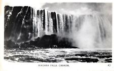VINTAGE POSTCARD RARE ANSCO DRAMATIC REAL PHOTO CARD OF NIAGARA FALLS CANADA 194 picture