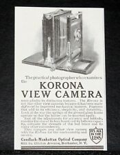 1910 OLD MAGAZINE PRINT AD, KORONA VIEW CAMERA, ADMIRE ITS DISTINCTIVE FEATURES picture