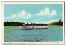Brockville Ontario Canada Postcard Miss Brockville V Snider Boat Cruise 1952 picture