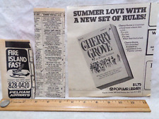 1976 Fire Island Cherry Grove NY ads Gay Fun  1970s Long Island VINTAGE old picture