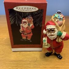 Hallmark Keepsake Ornament Making His Rounds 1996 Santa  picture