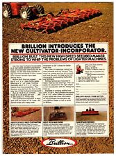 1980s Brillion Cultivator & Equipment Original Print Advertisement (11in x 8in) picture