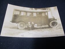 Princess Nellie & Major Stanley Circus People Zig Photo RPPC Small People w/ Bus picture