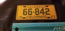 Vintage 1950’s Colorado BICYCLE LICENSE PLATE picture