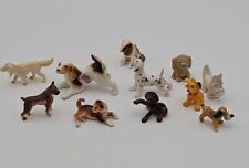 Lot Of Miniature Dog Figurines, 1 Bone China Others Porcelain Amd Resin VtG picture