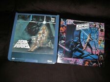 Star Wars vintage laser disc and vinyl record gatefold 1980-82 Lucas Film 8+ VG picture