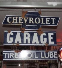 antique style vintage look Chevrolet GM dealer service garage 3 piece sign set picture