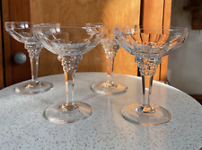 Jan Eisenloffel Dutch Art Deco Crystal Champagne Coupes Set of 4 picture