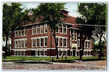 1912 Lincoln School Exterior View Building Watertown Wisconsin Vintage Postcard picture