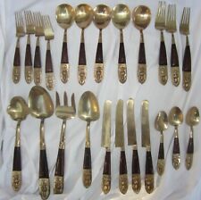 Vintage Siam Thailand Set of 23 Utensils Spoons Forks Asian Collection Kitchen picture