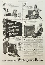 1946 Westinghouse home radio Vintage Ad delight your family this christmas picture