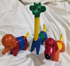 Vintage Tupperware Toys ZOO-IT-YOURSELF Funny Animal Set TupperToy Animals picture