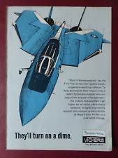 4/1969 PUB SPERRY RAND VICKERS HYDRAULICS NAVY GRUMMAN F-14 TOMCAT ORIGINAL AD picture