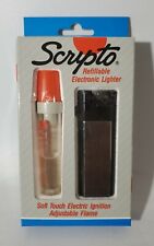 Vintage Scripto Refillable Electronic Lighter 1987 NEW OLD STOCK RARE  picture