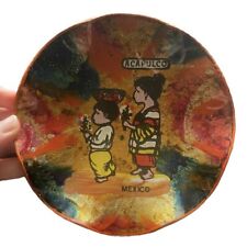 Vintage Hand-painted Acapulco, Mexico Colorful Glossy Plate Decoration picture