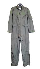 Military Flyers Mens 40R Coveralls CWU-27P Flight Suit Sage Green Air Force Army picture
