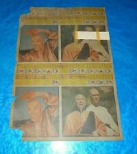 RARE PROOF 1973 TOPPS KUNG FU UNCUT SHEET 132 (2) COMPLETE SETS CARD BACKS ONLY picture