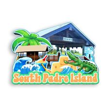 South Padre Island Texas USA Refrigerator magnet 3D travel souvenirs wood gifts picture