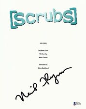 NEIL FLYNN SIGNED SCRUBS FULL 32 PAGE SCRIPT SCREENPLAY AUTHENTIC AUTO BECKETT picture