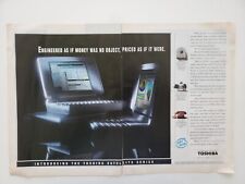 Toshiba Satellite Series Portable Computers T1850C, T1800 1992 Vintage Print Ad picture