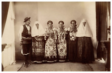 Spain, traditional Huesca costumes, Esplugas (Valencia) vintage print, Ti picture