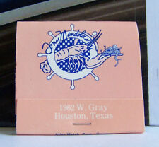 Rare Vintage Matchbook Cover D2 Houston Texas Tony Mandola's Mama's Cooking  picture