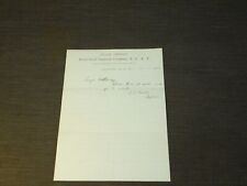 VINTAGE 1898 LETTERHEAD STATE ARMORY 46TH SEPARATE CO NGNY AMSTERDAM NY picture