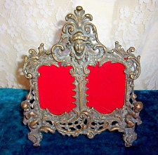 Brass Jenny Lind Head with Cherubs Rococo / Baroque Style Double Picture Frame picture