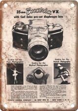 Vintage Exakta Film Camera Ad Retro Look Reproduction Metal Sign C06 picture