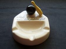 bowling gag gift ashtray - Old bowlers never die; their balls just lose speed picture