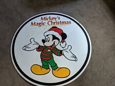 Vintage store display Mickey mouse Disney Xmas sign advertisement magic large picture