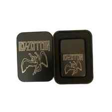 Led Zeppelin Engraved Lighter Black Mate with Case picture