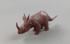 Marx Styracosaurus Vintage 1960s Prehistoric Playset Brown Plastic Dinosaur picture
