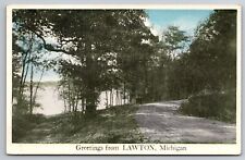 Scenic Greetings from Lawton Michigan MI c1920s Postcard picture
