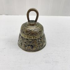 Antique Bronze Monastery Bell 19 Century With Engraved Mathew’s Lucas Marcus picture