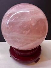 15LB Natural Rose Quartz Sphere Large Crystal Ball Reiki Healing picture