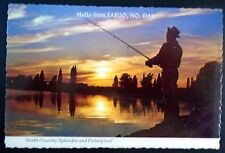 “Hello from Fargo, No. Dak.” Fly Fisherman, North Country Splendor, North Dakota picture