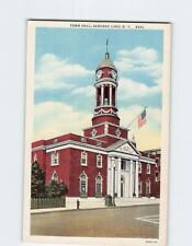 Postcard Town Hall, Saranac Lake, New York picture