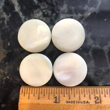 Vintage Mother of Pearl Buttons 3 Shell Carved Shank Back 7/8