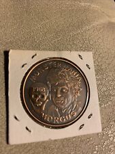 morgus monster mania skull 1968 Antique Bronze Doubloon Sidney Noel Rideau rip picture